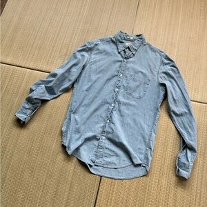J. Crew Blue Chambray Shirt, Slim M